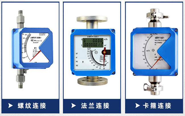 液晶指示型金屬管浮子流量計連接方式分類圖