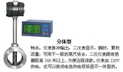 高精度氣體流量計分體型產品特點圖