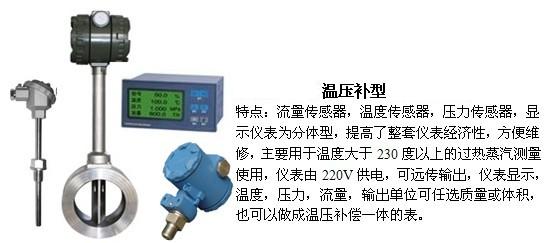 高精度氣體流量計溫壓補償型產品特點圖